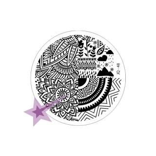 Starnails Razítkovací destička JQ48 - Ornamenty, krajka