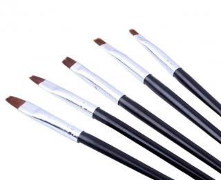 Starnails Sada 5 štětců na nehtovou modeláž