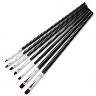 Starnails Sada 7 štětců na nehtovou modeláž