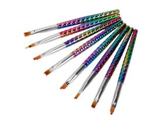 Starnails Sada 8 štětců na Nail Art a Ombré