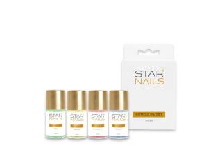 Starnails Sada STARNAILS Cuticle Oil Juices Set - sada 4 olejíčků na nehty