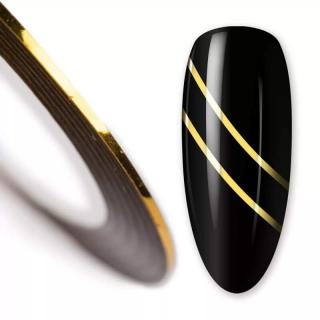 Starnails Samolepící zdobící páska na nehty Gold - 1 mm