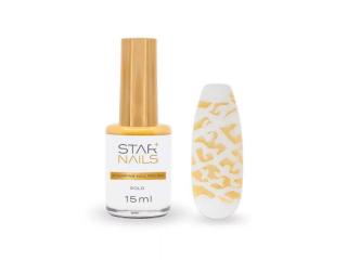 Starnails Stamping Nail Polish Starnails, 15ml - Gold - zdobicí lak
