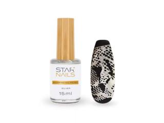 Starnails Stamping Nail Polish Starnails, 15ml - Silver - zdobicí lak