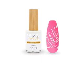 Starnails Stamping Nail Polish Starnails, 15ml - White - zdobicí lak
