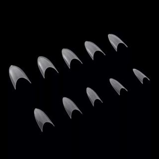 Starnails Tipy CLEAR - tvar mandle, bez l. pl., box 500 ks