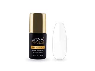 Starnails UV/LED Gel Polish Pro Base Protein 8in1 Clear, 5ml – podkladová báze