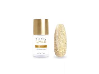 Starnails UV/LED Gel Polish Pro Quick Finish Gold Brilliant, 5ml - efektový závěrečný gel lak