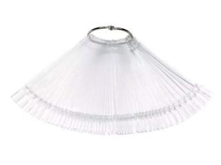 Starnails Vzorník na UV gel/ gel lak/ lak, CLEAR - tvar squoval, vějíř