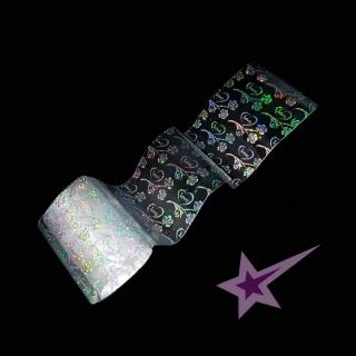 Starnails Zdobicí fólie na nehty - Silver Love Holo, 30cm