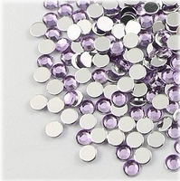 Zirkony na nehty - Light violet 3mm, 500ks (Zdobení na nehty světle fialové)