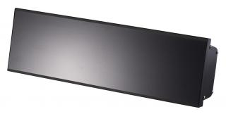 Infrazářič BURDA Relax Glass 1200 W černý kryt, černé sklo s dálkovým ovládáním, bez regulace výkonu (BURDA BRELG1200R-1)