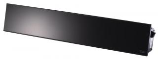 Infrazářič BURDA Relax Glass 1500 W černý kryt, černé sklo s DO/R (BURDA BRELG1500RD-1)