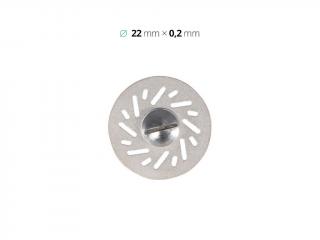 Diamantový disk - perforovaný ⌀22×0,2 mm