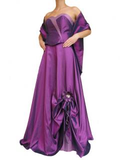 Dynasty luxusní společenské dlouhé šaty Meredith fialové Velikost: S/M