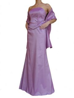 Dynasty luxusní společenské dlouhé šaty Victoria fialové Velikost: S/M