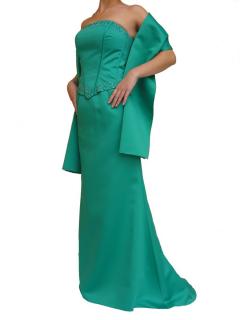 Dynasty luxusní společenské šaty Anastasia smaragdově zelené Velikost: XS/S