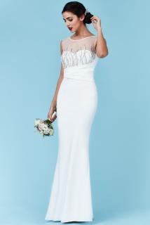 Luxusní svatební šaty Vernetta bílé Velikost: 44 (XXL)