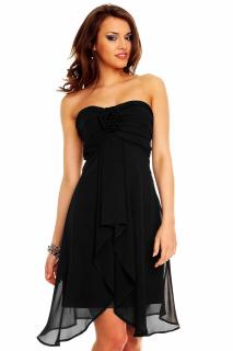 Plesové šaty Virgie černé Velikost: L/XL