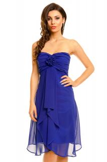 Plesové šaty Virgie královsky modré Velikost: L (40)