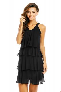 Společenské šaty Azalea černé Velikost: XL (42)