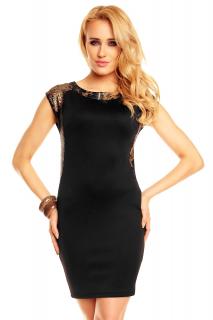 Společenské šaty Cassie černé Velikost: L/XL