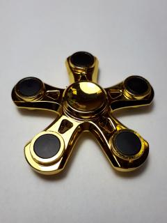 Fidget Spinner Hvězdice zlatá  (SUPER KVALITA)