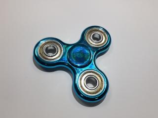 Fidget Spinner kov modrý 7cm  (TOP KVALITA)