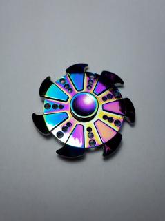 Fidget Spinner Rainbow Circular zlatý  (SUPER KVALITA)
