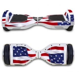 Nálepka pro hoverboard Amerika (gyroboard, smart balance wheel) / hoverboard je podobný známému vozítku mini segway