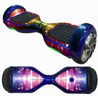 Nálepka pro hoverboard Music (gyroboard, smart balance wheel) / hoverboard je podobný známému vozítku mini segway