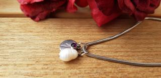 Harmony  Náhrdelník (nerezová ocel, perla)