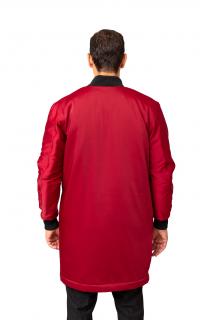 Dlouhá bunda unisex TASMANNIA červená Barva: červený, Velikost: L, Prodloužení délky: délka rukávku +10 cm
