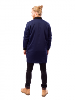 Dlouhá bunda unisex TASMANNIA tmavě modrá Barva: tmavě modrý, Velikost: Nadměrná velikost +XXL, Prodloužení délky: délka rukávku +10 cm