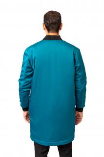 Dlouhá bunda unisex TASMANNIA tyrkysová Barva: tyrkysový, Velikost: L, Prodloužení délky: délka rukávku +10 cm