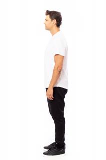 Pánské tričko KIMONO bílé Barva: bílé, Velikost: L, Prodloužení délky: délka v těle +10 cm