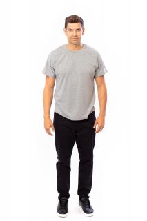 Pánské tričko KIMONO světle šedé Barva: světle šedé, Velikost: L, Prodloužení délky: NE