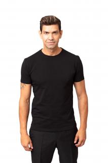 Pánské tričko NOBILIS s kulatým výstřihem černé Barva: černé, Velikost: L, Prodloužení délky: NE