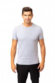 Pánské tričko NOBILIS s kulatým výstřihem šedé Barva: šedé, Velikost: L, Prodloužení délky: NE