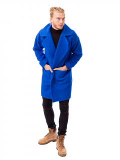Zimní kabát oversize ANTHRISCUS modrý