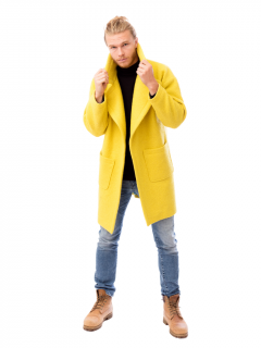 Zimní kabát oversize ANTHRISCUS žlutý