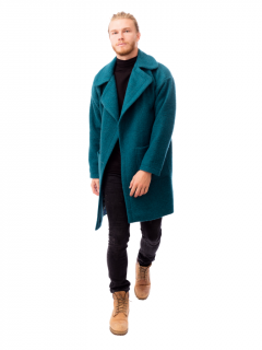 Zimní UNISEX kabát PETROSELINUM Barva: petrolejová, Velikost: Oversize