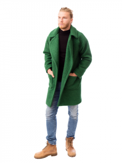 Zimní UNISEX kabát PETROSELINUM Barva: zelená, Velikost: Oversize