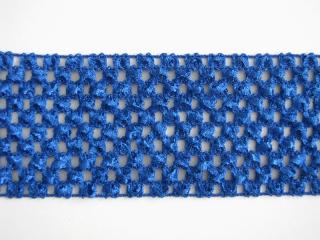 Síťovaná pruženka - Středně modrá (šíře 7 cm)