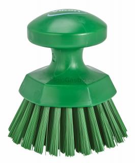Kartáč ruční kulatý 11cm T/zelený 38852