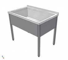 Nerezový dřez svařovaný 700x800x850 (nerez pro potravinářské účely) - mycí stůl
