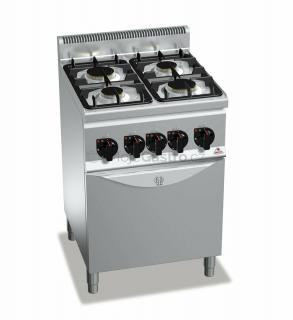 Plyn. sporák Bertos G6F4PW+FG1 (22,5 kW)