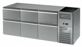 Stůl barový REGD 306N 3sekce linie 700 (bez chl.vany)
