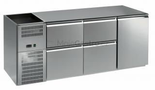Stůl barový REGS 314N 3sekce linie 700 (bez chl.vany)