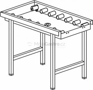 Stůl válečkový s vanou 1600 x 650 x 850 mm